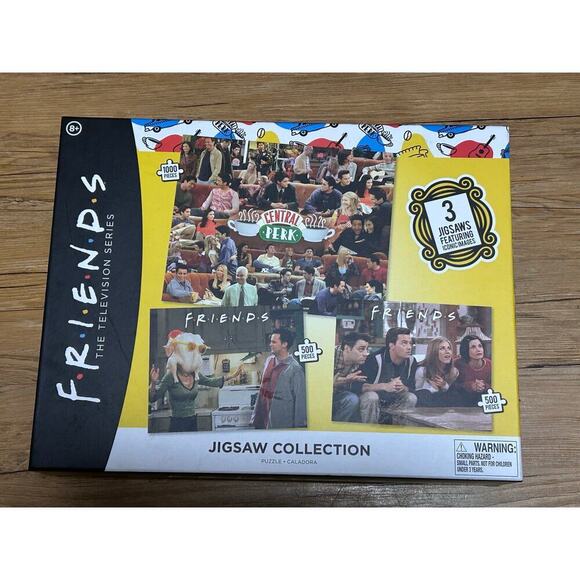 Nib- Friends TV Show 3 Jigsaw Puzzle Collection SET NEW IN BOX - Picture 2 of 4